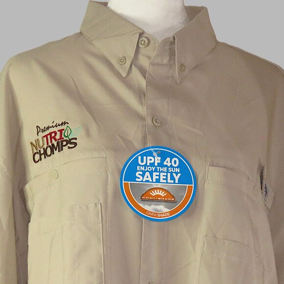 NWT Columbia Performance Fishing Gear Men's Shirt UPF 40 Omni-Shade Size L (C324 - Picture 1 of 10